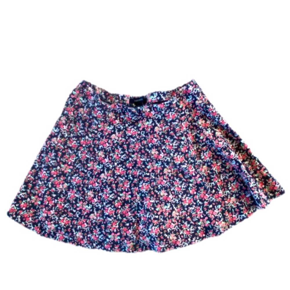 floral mini skirt